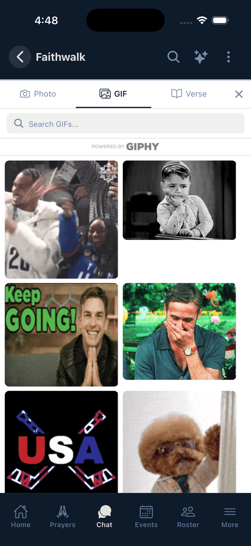 Group Chat — App A I Chat Giphy