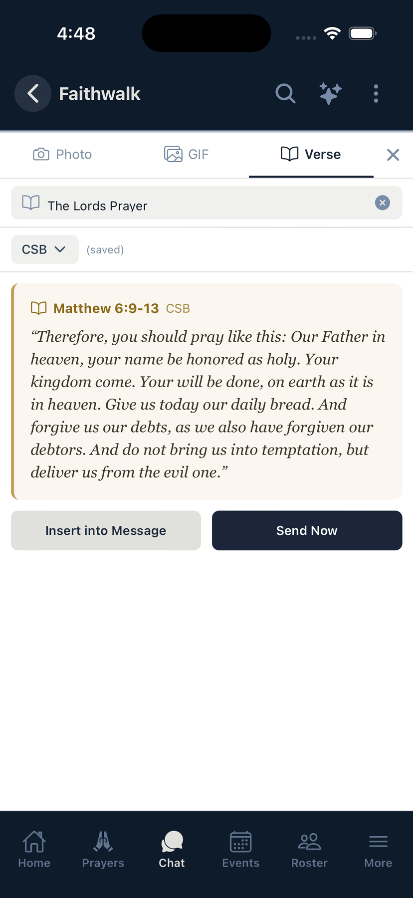 Group Chat — App A I Chat Verse Insert